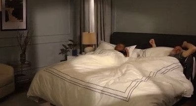 Dawn House Smart Bed Side View Elderly Couple Using The Rise To Wake Feature