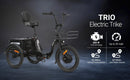 GoBike Trio Crossover Lightweight Foldable Electric Tricycle