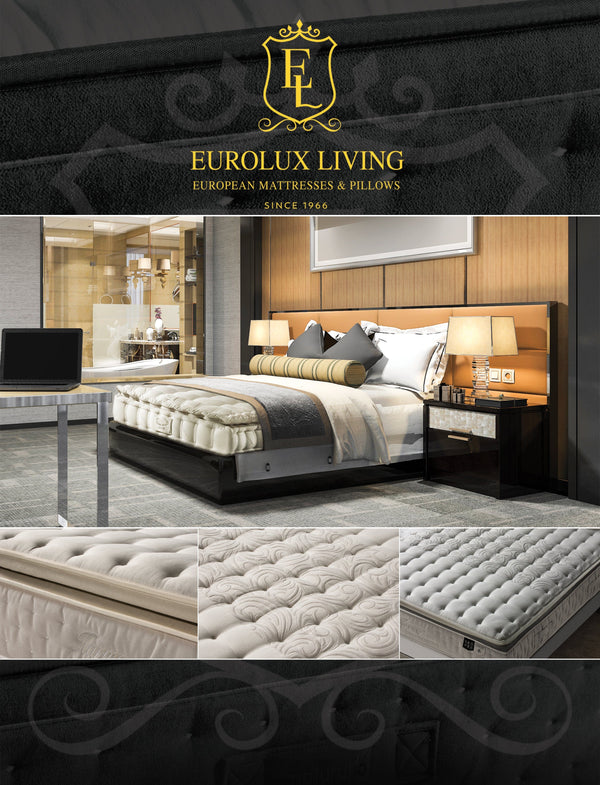 Eurolux Harmony: The 11-Layer Luxury Mattress Crafted By Masters Leaflet Showing Various Images Of The Mattress