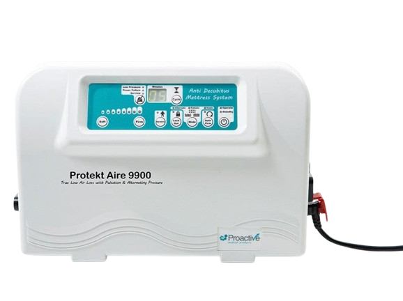 Front Centered Close Up View Of The Control Unit For The Proactive Medical Protekt Aire 9900 Low Air Loss/Alternating Mattress System