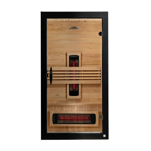 Front Centered Dynamic Santorini 2 Person Full Spectrum Near Zero EMF FAR Infrared Indoor Sauna | DYN-6009-03 FS