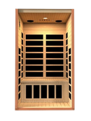 Front Centered Interior View Of The Dynamic Avila 2-Person Low EMF FAR Infrared Indoor Sauna | DYN‐6103‐01