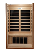 Front Centered Interior View Of The Dynamic Barcelona 2-Person Low EMF Far Infrared Indoor Sauna | DYN-6106-01