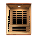 Front Centered Interior View Of The Dynamic Lugano 3-Person Low EMF FAR Infrared Indoor Sauna | DYN-6336-02