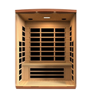 Front Centered Interior View Of The Dynamic Lugano 3-Person Ultra Low EMF FAR Infrared Indoor Sauna | DYN-6336-02 Elite