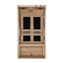 Front Centered Interior View Of The Dynamic Veneto 2 Person Ultra Low EMF FAR Infrared Indoor Sauna | DYN-6115-05 Elite