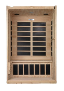 Front Centered Interior View Of The Dynamic Venice Elite 2-Person Ultra Low EMF FAR Infrared Indoor Sauna | DYN-6210-01-Elite