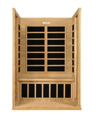 Front Centered Interior View Of The Dynamic Versailles 2-Person Low EMF Far Infrared Indoor Sauna | DYN‐6202‐03