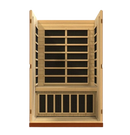 Front Centered Interior View Of The Dynamic Vittoria 2-Person Low EMF FAR Infrared Indoor Sauna | DYN-6220-01