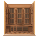 Front Centered Interior View Of The Maxxus 3-Person Low EMF FAR Infrared Indoor Sauna | MX-K306-01-CED