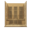 Front Centered Interior View Of The Maxxus 3-Person Low EMF FAR Infrared Indoor Sauna | MX-K306-01