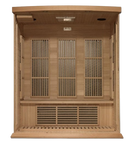 Front Centered Interior View Of The Maxxus 3-Person Near Zero EMF FAR Infrared Indoor Sauna | MX-K306-01-ZF
