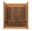 Front Centered Interior View Of The Maxxus 3-Person Near Zero EMF FAR Infrared Indoor Sauna | MX-K306-01-ZF CED