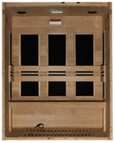 Front Centered Interior View Of The Maxxus 3-Person S-Line Low EMF FAR Infrared Indoor Sauna | MX-S306-01