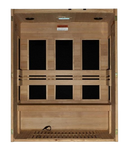 Front Centered Interior View Of The Maxxus 3-Person S-Line Ultra Low EMF FAR Infrared Indoor Sauna | MX-S306-01-ULEMF