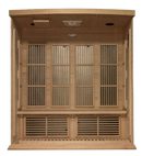 Front Centered Interior View Of The Maxxus 4-Person Near Zero EMF FAR Infrared Indoor Sauna | MX-K406-01-ZF