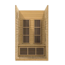 Front Centered Interior View Of The Maxxus Seattle 2-Person Low EMF FAR Infrared Indoor Sauna | MX-J206-01