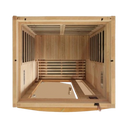 Front Centered Overhead Interior View Of The Dynamic Barcelona Elite 2-Person Ultra Low EMF FAR Infrared Indoor Sauna | DYN-6106-01-Elite