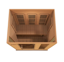 Front Centered Overhead Interior View Of The Maxxus 3-Person Near Zero EMF FAR Infrared Indoor Sauna | MX-K306-01-ZF CED