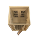 Front Centered Overhead Interior View Of The Maxxus Seattle 2-Person Near Zero EMF FAR Infrared Indoor Sauna | MX-J206-01-ZF