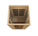 Front Centered Overhead Interior View Of The Maxxus Serenity 2-Person Low EMF FAR Infrared Indoor Sauna | MX‐LS2‐01