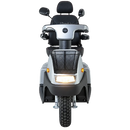 Vista frontal centrada del scooter AFIKIM Afiscooter C3 en color plateado