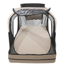 Front Centered View Of The Abram's Nation Safety Sleeper 400 Model Shown In An Open Tent Configuration In Shimmering Sand Color