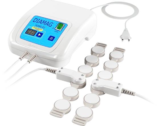 Front Centered View Of The Almagia International ALMAG 03 DIAMAG Transcranial PEMF Therapy Device