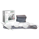 Front Centered View Of The Almagia International ALMAG+ PEMF Therapy Device With Packaging Box And Carrying Case