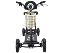 Front Centered View Of The Bangeran Dragon Mobility Scooter Shown In Black Color