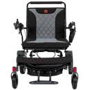 Front Centered View Of The Bangeran Mammoth EX Electric Wheelchair Shown In Black And Orange Color