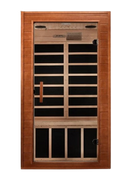 Front Centered View Of The Dynamic Avila Elite 2-Person Ultra Low EMF FAR Infrared Indoor Sauna | DYN-6103-01 Elite