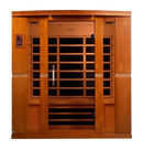 Front Centered View Of The Dynamic Bergamo 4-Person Low EMF FAR Infrared Indoor Sauna | DYN-6440-01