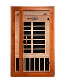 Front Centered View Of The Dynamic Cordoba 2-Person Low EMF FAR Infrared Indoor Sauna | DYN-6203-01