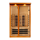 Front Centered View Of The Dynamic Llumeneres 2 Person Full Spectrum Nero Zero EMF FAR Infrared Sauna | DYN-6215-03 FS