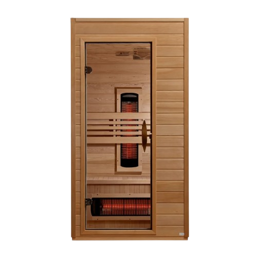 Front Centered View Of The Dynamic Martin 2 Person Full Spectrum Near Zero EMF FAR Infrared Indoor Sauna | DYN-6006-03 FS
