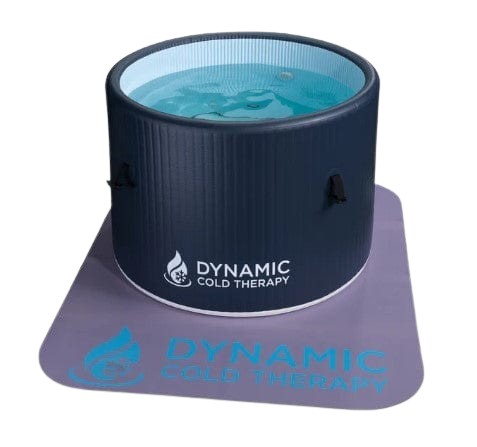 Front Centered View Of The Dynamic Round Inflatable Cold Plunge Tub