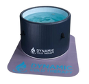 Front Centered View Of The Dynamic Round Inflatable Cold Plunge Tub