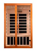 Front Centered View Of The Dynamic Santiago Elite 2-Person Ultra Low EMF FAR Infrared Indoor Sauna | DYN-6209-02 Elite