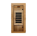 Front Centered View Of The Dynamic Vero 1 Person Ultra Low EMF FAR Infrared Indoor Sauna | DYN-1201-01 Elite