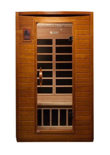 Front Centered View Of The Dynamic Versailles 2-Person Low EMF Far Infrared Indoor Sauna | DYN‐6202‐03
