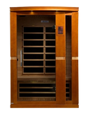 Front Centered View Of The Dynamic Vittoria 2-Person Low EMF FAR Infrared Indoor Sauna | DYN-6220-01