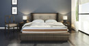 Front Centered View Of The Eurolux Lux By Naturalia: The 6-Layer Luxury Mattress Crafted By Masters Shown On A Bed Frame In A Bedroom Setting