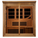 Front Centered View Of The Golden Designs 6-Person Near Zero EMF Indoor Sauna | GDI-6996-02