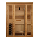 Front Centered View Of The Golden Designs Andermatt 3-Person Indoor Sauna | GDI-7030-01