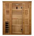 Front Centered View Of The Golden Designs Engelberg 6-Person Indoor Sauna | GDI-7030-01 
