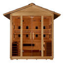 Front Centered View Of The Golden Designs Gargellen 5-Person Hybrid Outdoor Sauna | GDI‐8125‐01