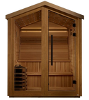 Front Centered View Of The Golden Designs Kaarina 6-Person Outdoor Sauna | GDI-8506-01