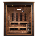 Front Centered View Of The Golden Designs Karlstad 6-Person Hybrid Outdoor Sauna | GDI-8226-01