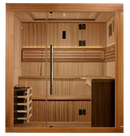 Front Centered View Of The Golden Designs Osla 6-Person Indoor Sauna | GDI-7689-02 